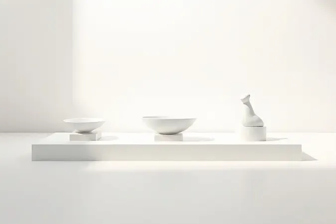 Composição conceitual 3D com diferentes estilos de balanças digitais representando escolha e comparação de modelos.