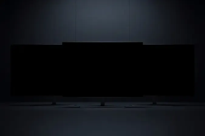 Comparação conceitual entre tecnologias de painel LED, QLED e OLED para TVs 4K