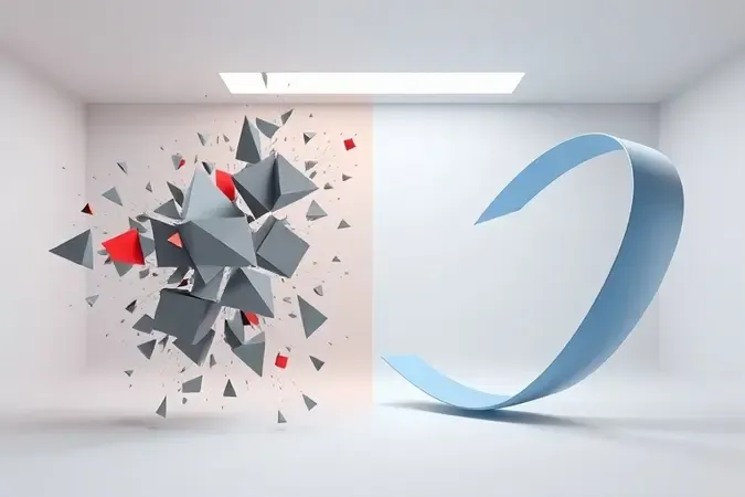 Comparação 3D conceitual entre vídeo instável e estabilizado, mostrando contraste entre filmagens tremidas e suaves com estabilizador gimbal.