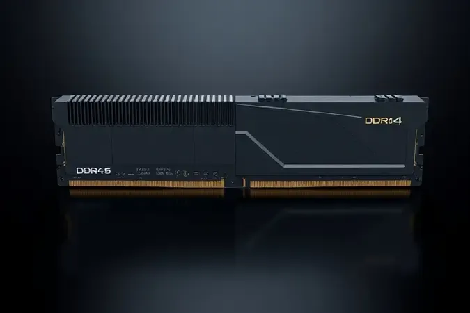 Dois módulos de RAM lado a lado com designs distintos representando gerações DDR4 e DDR5 para processadores Ryzen.