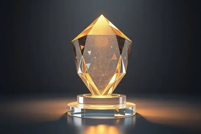 Renderização 3D conceitual representando excelência e desempenho superior em processadores para edição de vídeo