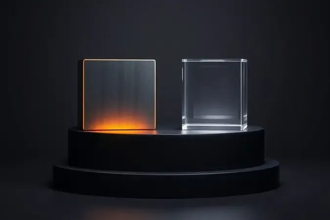 Comparação conceitual 3D entre fonte real e nominal com blocos geométricos de diferentes intensidades luminosas.