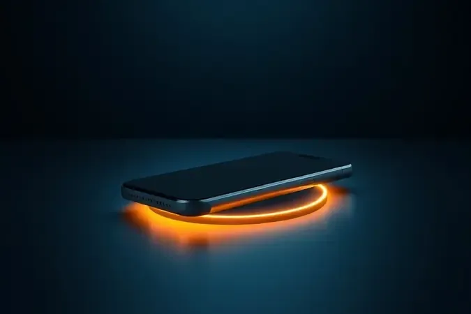 Smartphone genérico moderno com indicador conceitual de energia flutuante simbolizando bateria e autonomia em render 3D.