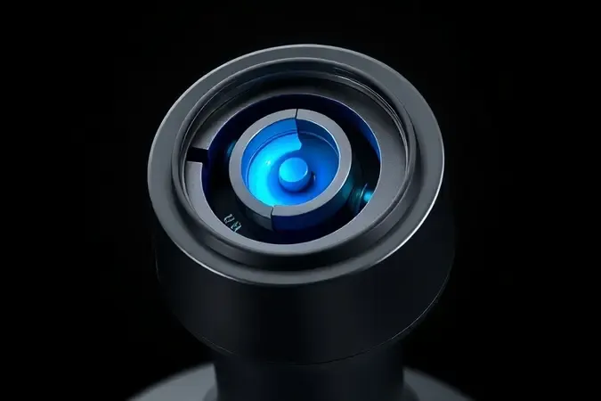 Render 3D em corte transversal de analógico com sensores magnéticos da tecnologia Hall Effect em controle para PC.