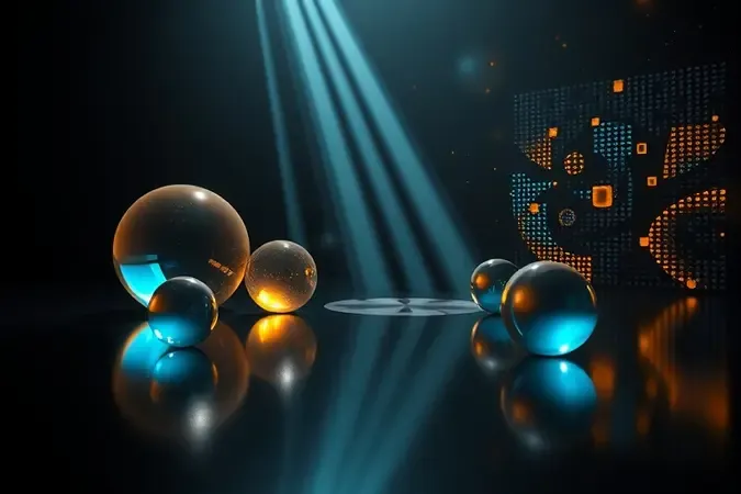 Conceito 3D de tecnologias de renderização com raios de luz refletindo em superfícies geométricas abstratas.