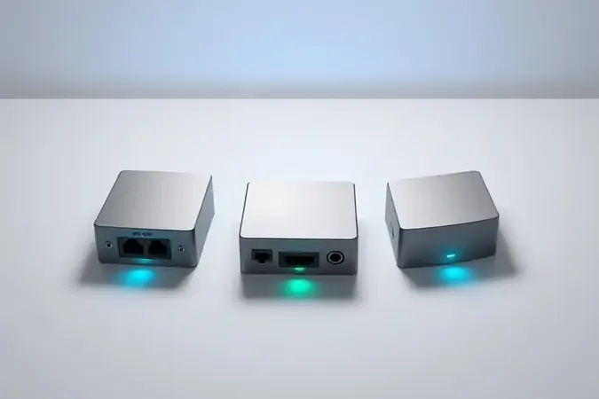 Render 3D de diferentes formatos de conversores de mídia lado a lado em composição clean e profissional.