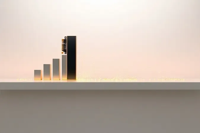 Cena 3D conceitual de otimização de velocidade com placa de rede e ondas de sinal ascendentes em composição limpa e iluminação dourada.